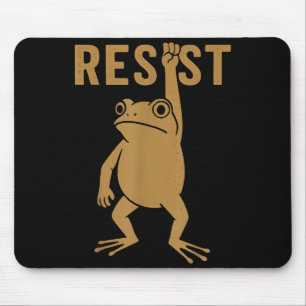 Rtland Frog Funny City Art - Rtland Frog Protest Mouse Pad