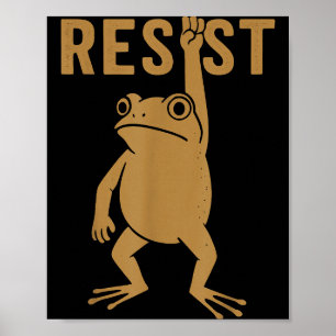 Rtland Frog Funny City Art - Rtland Frog Protest Poster