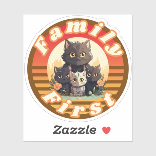 Rtro Sunchine - Cat Lovers - Family First 2024 New (Sheet)