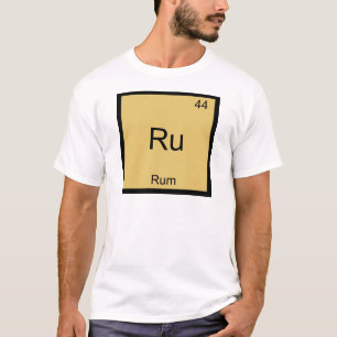 Ru - Rum Funny Chemistry Element Symbol T-Shirt