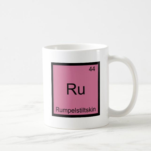 Ru - Rumpelstiltskin Funny Chemistry Element Tee Coffee Mug (Right)
