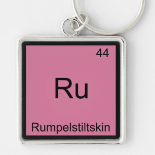 Ru - Rumpelstiltskin Funny Chemistry Element Tee Key Ring