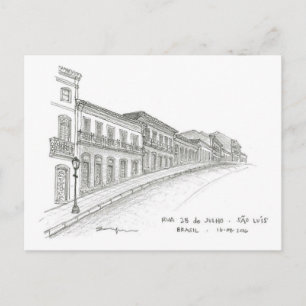 Rua 28 de Julho, São Luís, Brazil Postcard