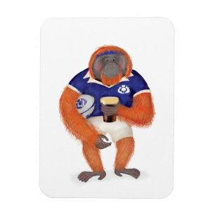 Ruaridh the rugby orangutan magnet