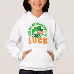 Rub My Shamrocks For Luck Funny St Patrick's Day