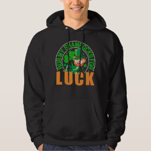 Rub My Shamrocks For Luck Funny St Patrick's Day Hoodie