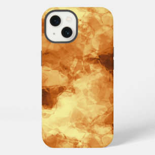Rubbed Gold Foil Design iPhone 13 Case