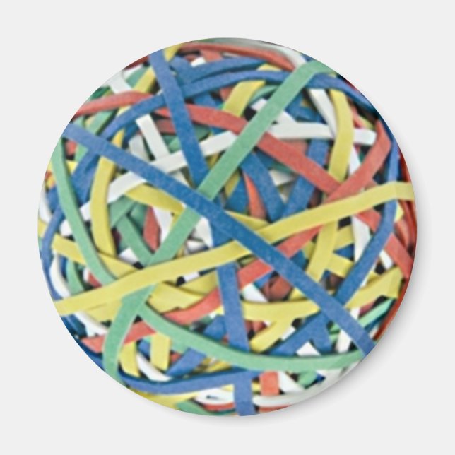 Rubber Band Ball Magnet (Front)