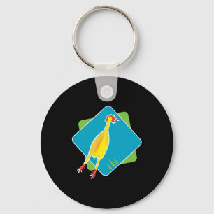 rubber chicken key ring