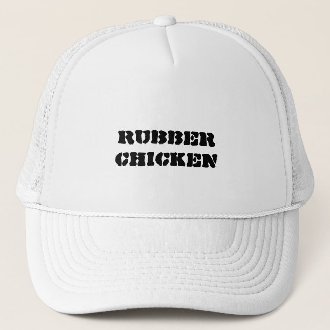 Rubber Chicken Trucker Hat (Front)