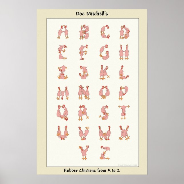 Rubber Chickens from A to Z Poster (Front)