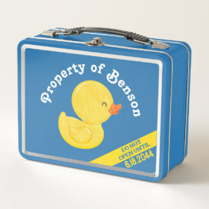 Rubber Duck 1st Birthday Time Capsule Lunch Box