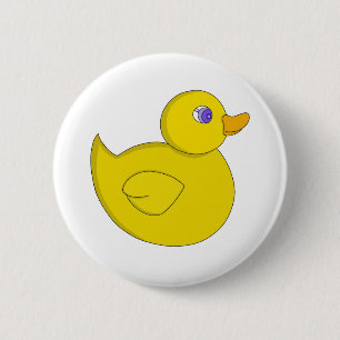 Rubber Duck 6 Cm Round Badge