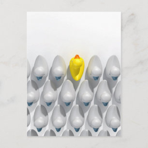 Rubber Duck Against The Flow Postcard