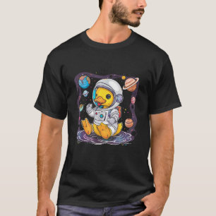 Rubber Duck Astronaut Space Rubber Duck Lover Scie T-Shirt