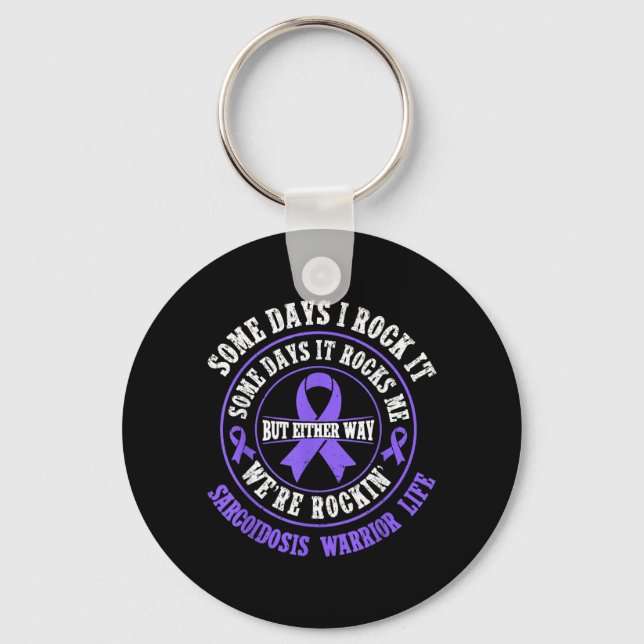 Rubber Duck Autism Awareness Month Key Ring (Front)