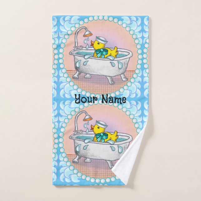 Rubber Duck Bath  Hand Towel (Hand Towel)