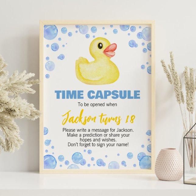 Rubber Duck Birthday Time Capsule Sign (Creator Uploaded)