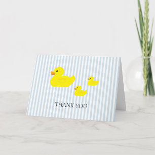 Rubber Duck Blue Stripe Card