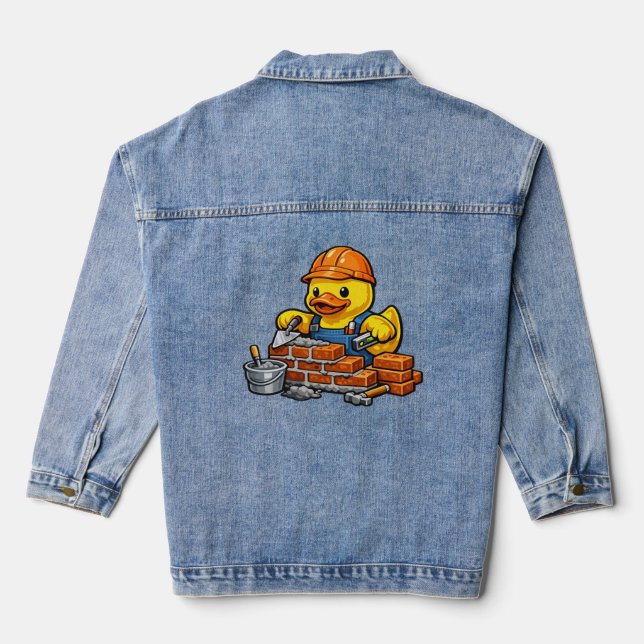 Rubber Duck Bricklayer Denim Jacket (Back)