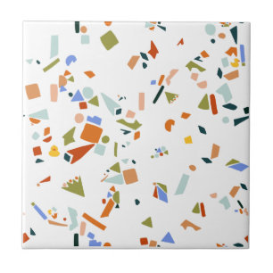 Rubber Duck bright, modern , Terrazzo pattern Ceramic Tile