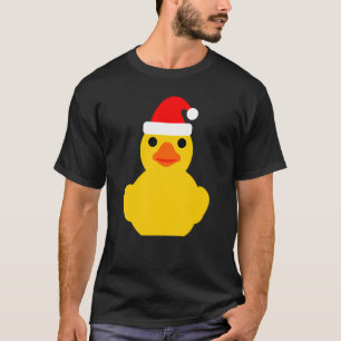 Rubber Duck   Christmas Santa Hat   Rubber Ducky T-Shirt
