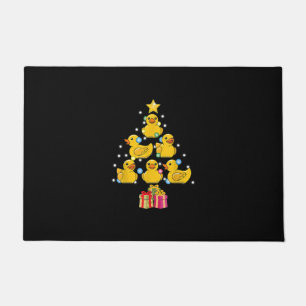 Rubber Duck Christmas Tree Duckie Quack Christmas Doormat