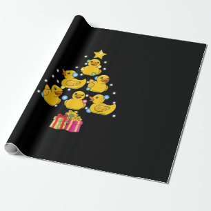 Rubber Duck Christmas Tree Duckie Quack Christmas Wrapping Paper