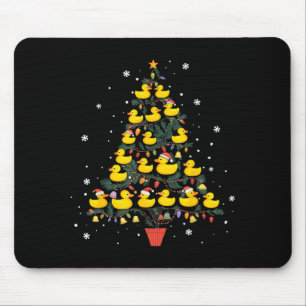 Rubber Duck Christmas Tree Mouse Pad