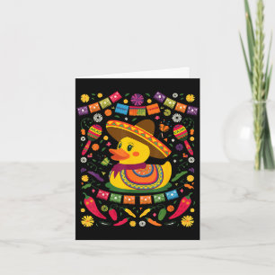 Rubber duck cinco de mayo  card