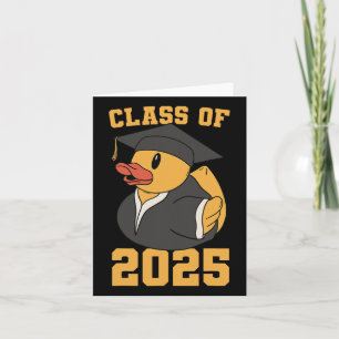 Rubber Duck Cl Of 2025 Senior 2025 Graduation Year Card