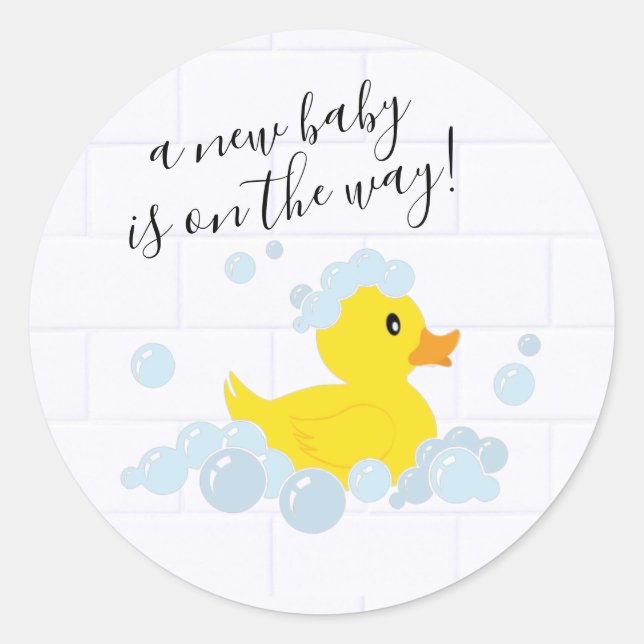 Rubber Duck Classic Round Sticker (Front)