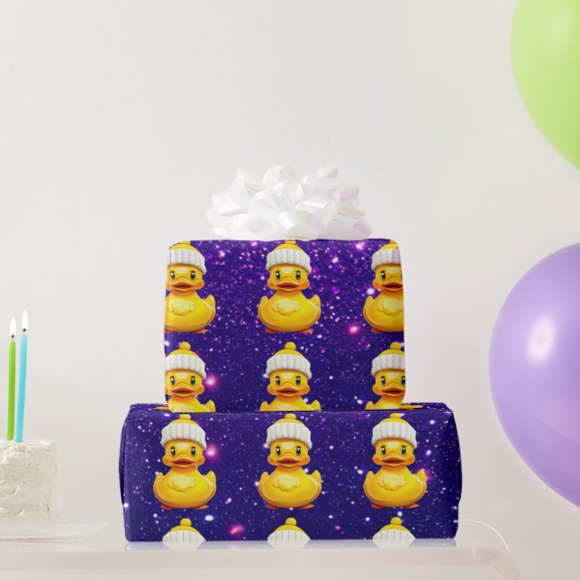 Rubber Duck Cute Charming Themed Inspired  Wrapping Paper (Party Gifts)