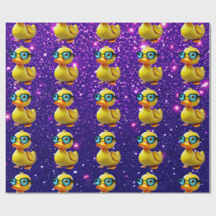 Rubber Duck Cute Charming Themed Inspired  Wrapping Paper