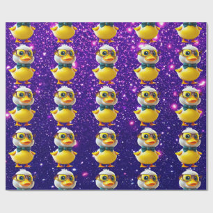 Rubber Duck Cute Charming Themed Inspired Wrapping Paper