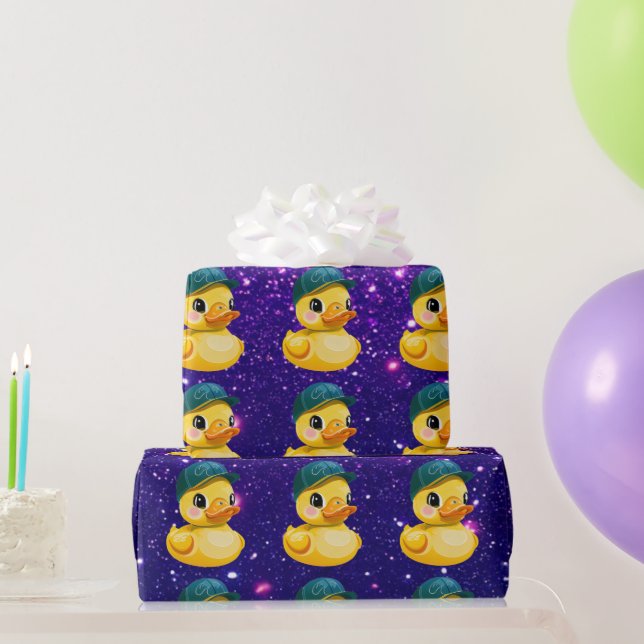 Rubber Duck Cute Charming Themed Inspired  Wrapping Paper (Party Gifts)