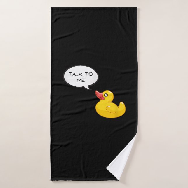Rubber Duck Debugging Bath Towel (Bath Towel)