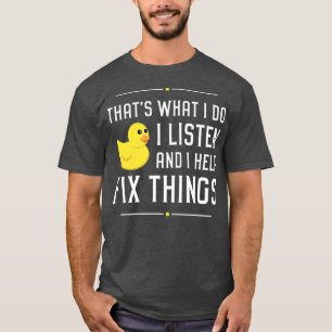 Rubber Duck Debugging Fix Things Funny T-Shirt