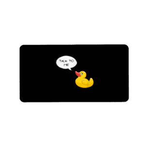 Rubber Duck Debugging Label