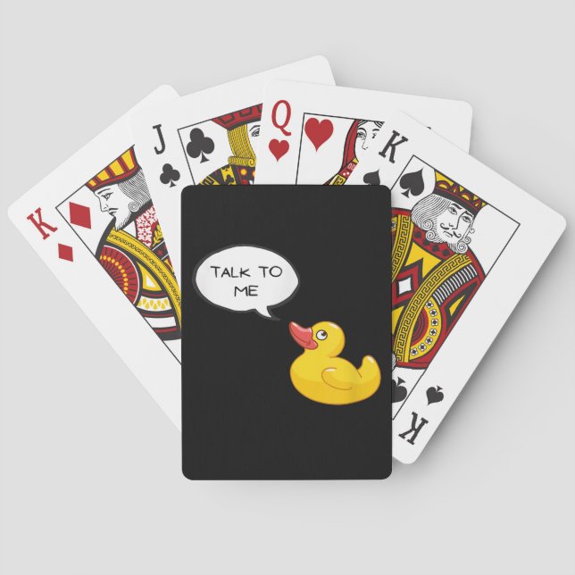 Rubber Duck Debugging Playing Cards (Back)