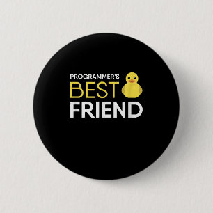 Rubber Duck Debugging Programmers Best Friend 6 Cm Round Badge