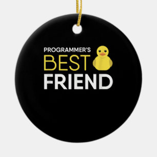 Rubber Duck Debugging Programmers Best Friend Ceramic Ornament