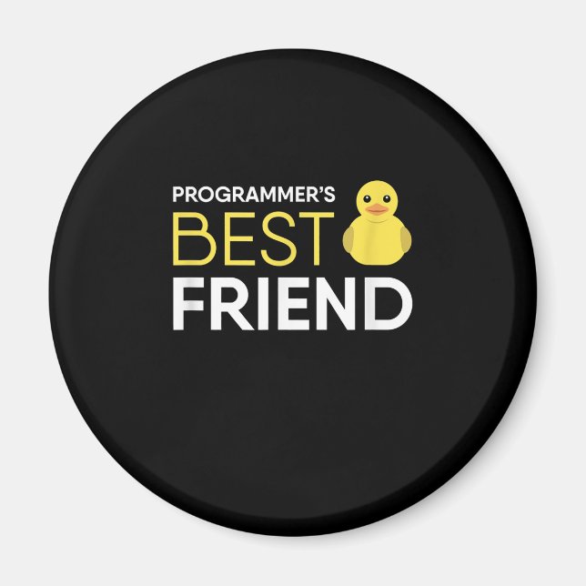 Rubber Duck Debugging Programmers Best Friend Magnet (Front)