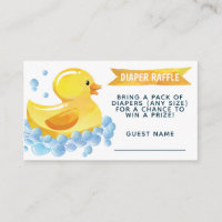 Rubber Duck Diaper Raffle