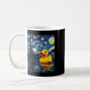 Rubber Duck Duckie Ducky Van Gogh Style Starry Nig Coffee Mug