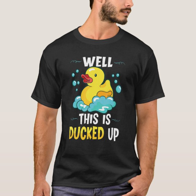 Rubber Duck Ducks Duck  Bathroom Bubble T-Shirt (Front)