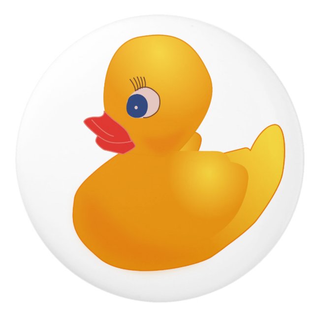 Rubber Duck Ducky Yellow Drawer Cabinet Knob Pull (Front)