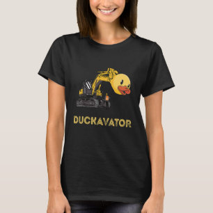 Rubber Duck Excavator Construction Site Backhoe Dr T-Shirt
