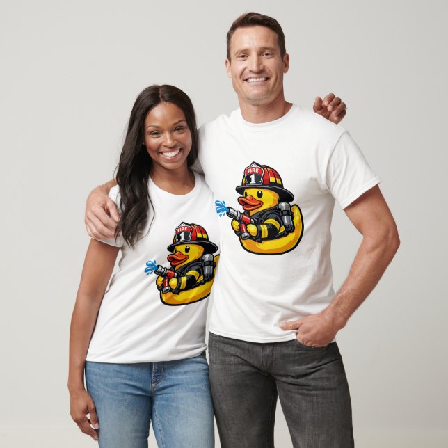 Rubber Duck Firefighter T-Shirt (Unisex)