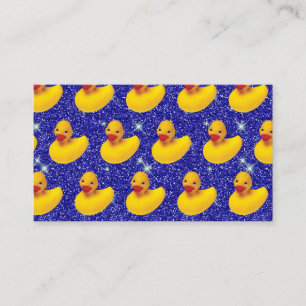 Rubber Duck Funny Yellow Cute Duckie Cartoon Business Card